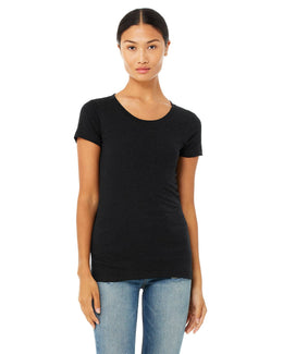 Bella+Canvas Ladies Triblend T-Shirt B8413 | Blk Hthr Triblnd - Front