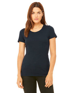 Bella+Canvas Ladies Triblend T-Shirt B8413 | Solid Navy Trbln - Front