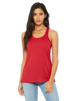 Bella+Canvas Ladies Flowy Racerback Tank B8800 | Red - Front