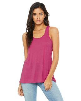 Bella+Canvas Ladies Flowy Racerback Tank B8800 | Berry - Front