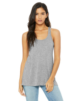 Bella+Canvas Ladies Flowy Racerback Tank B8800 | Athletic Heather - Front