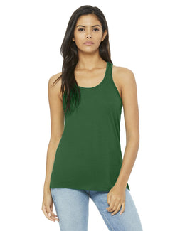 Bella+Canvas Ladies Flowy Racerback Tank B8800 | Kelly - Front