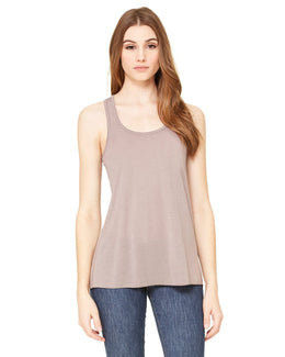 Bella+Canvas Ladies Flowy Racerback Tank B8800 | Pebble - Front