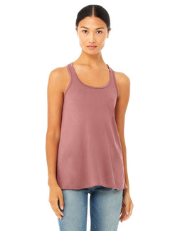 Bella+Canvas Ladies Flowy Racerback Tank B8800 | Mauve - Front