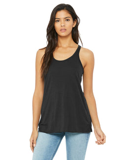 Bella+Canvas Ladies Flowy Racerback Tank B8800 | Dark Grey - Front