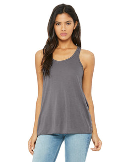 Bella+Canvas Ladies Flowy Racerback Tank B8800 | Storm - Front