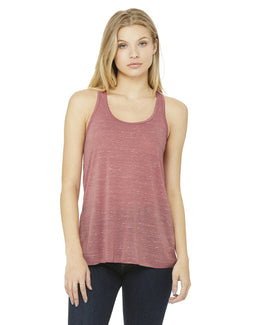 Bella+Canvas Ladies Flowy Racerback Tank B8800 | Mauve Marble - Front