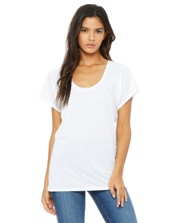 Bella+Canvas Ladies Flowy Raglan T-Shirt B8801 | White - Front