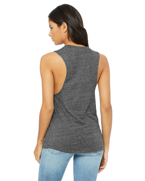Less Makeup More Bare Feet Workout Flowy Scoop Muscle Tank main image 1