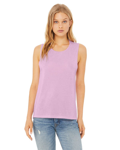 Bella+Canvas Ladies Flowy Scoop Muscle Tank B8803 | Lilac - Front
