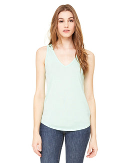 Bella+Canvas Ladies Flowy V-Neck Tank B8805 | Mint - Front