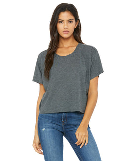 Bella+Canvas Ladies Boxy T-Shirt B8881 | Drk Grey Heather - Front