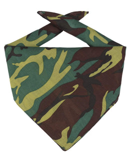 Big Accessories Solid Bandana BA001 | Forest Camo - Front