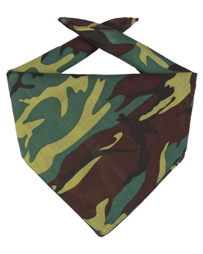 Big Accessories Solid Bandana BA001 | Forest Camo - Front