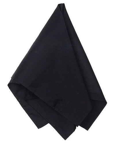 Big Accessories Solid Bandana BA001 | Black - Front