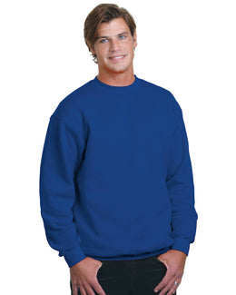 Bayside USA Made Crewneck Fleece BA1102 | Royal - Front