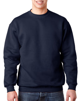 Bayside USA Made Crewneck Fleece BA1102 | Navy - Front