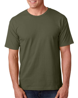 Bayside USA Made Short Sleeve T-Shirt BA5040 | Olive - Front