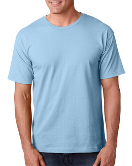 Bayside USA Made Short Sleeve T-Shirt BA5040 | Light Blue - Front