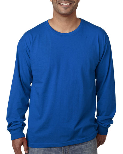 Bayside USA Made Long Sleeve T-Shirt BA5060 | Royal - Front