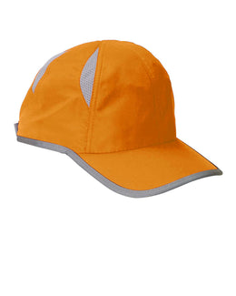 Big Accessories Performance Cap BA514 | Bright Orange - Front