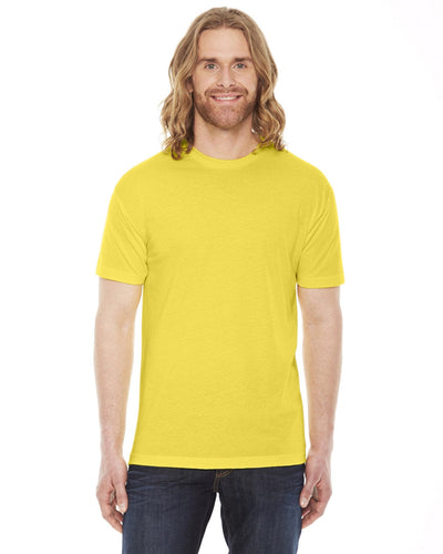 American Apparel Unisex Poly-Cotton Short Sleeve Crewneck BB401W | Sunshine - Front