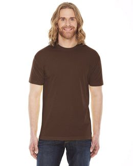 American Apparel Unisex Poly-Cotton Short Sleeve Crewneck BB401W | Brown - Front