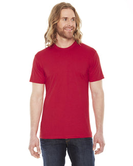 American Apparel Unisex Poly-Cotton Short Sleeve Crewneck BB401W | Red - Front
