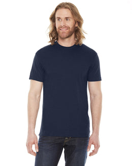 American Apparel Unisex Poly-Cotton Short Sleeve Crewneck BB401W | Navy - Front