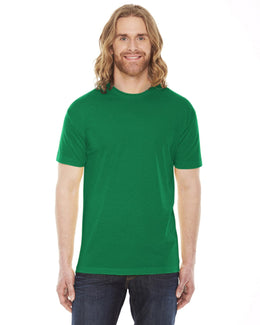American Apparel Unisex Poly-Cotton Short Sleeve Crewneck BB401W | Kelly Green - Front