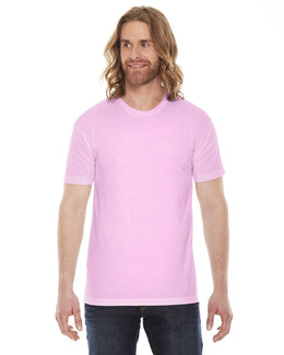 American Apparel Unisex Poly-Cotton Short Sleeve Crewneck BB401W | Pink - Front