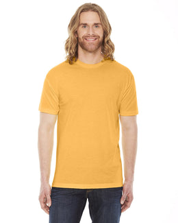 American Apparel Unisex Poly-Cotton Short Sleeve Crewneck BB401W | Heather Gold - Front