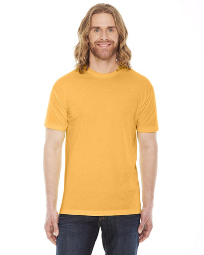 American Apparel Unisex Poly-Cotton Short Sleeve Crewneck BB401W | Heather Gold - Front