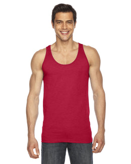 American Apparel Unisex Poly-Cotton Tank BB408W | Red - Front