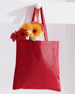 BAGedge 8 oz. Canvas Tote BE003 | Red - Front