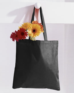 BAGedge 8 oz. Canvas Tote BE003 | Black - Front