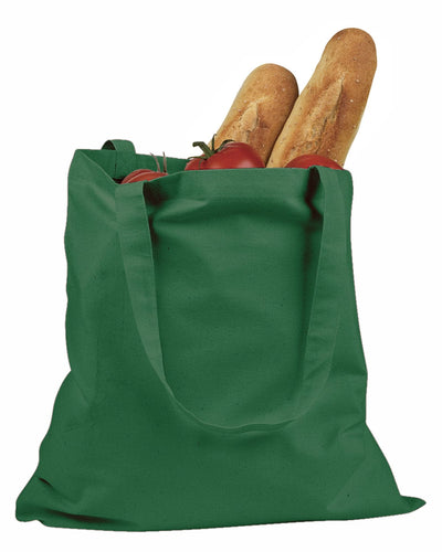 BAGedge 6 oz. Canvas Grocery Tote Bag BE007 | Forest - Front