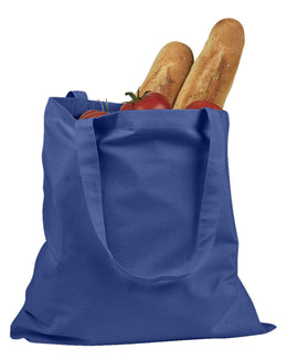 BAGedge 6 oz. Canvas Grocery Tote Bag BE007 | Royal - Front