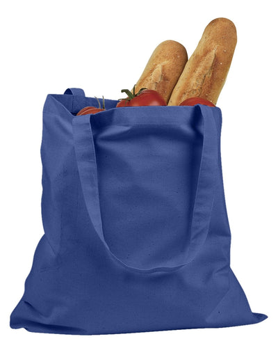 BAGedge 6 oz. Canvas Grocery Tote Bag BE007 | Royal - Front