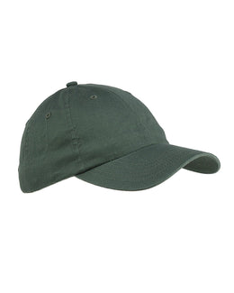 Big Accessories Brushed Cotton Twill Cap BX001 | Olive - Front