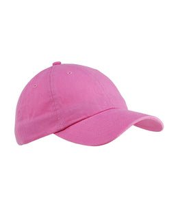 Big Accessories Brushed Cotton Twill Cap BX001 | Pink - Front