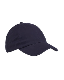 Big Accessories Brushed Cotton Twill Cap BX001 | Navy - Front