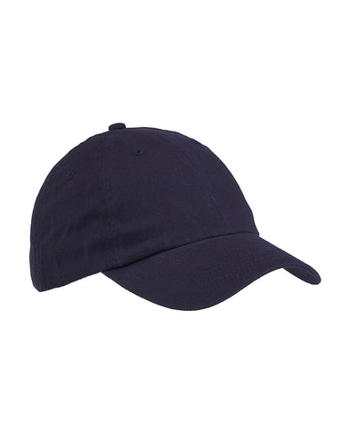 Big Accessories Brushed Cotton Twill Cap BX001 | Navy - Front