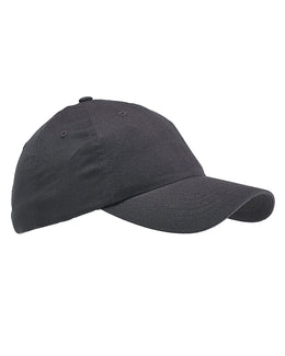 Big Accessories Brushed Cotton Twill Cap BX001 | Steel Grey - Front
