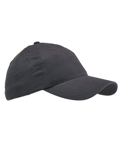 Big Accessories Brushed Cotton Twill Cap BX001 | Steel Grey - Front