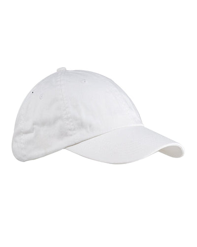 Big Accessories Enzyme Washed Low Profile Cap BX005 | White - Front