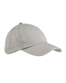 Big Accessories Enzyme Washed Low Profile Cap BX005 | Stone - Front