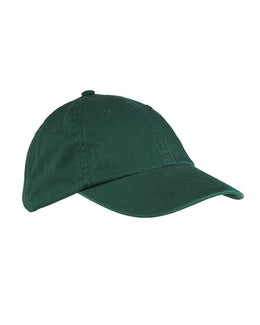 Big Accessories Enzyme Washed Low Profile Cap BX005 | Dark Green - Front