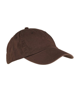 Big Accessories Enzyme Washed Low Profile Cap BX005 | Coffee - Front