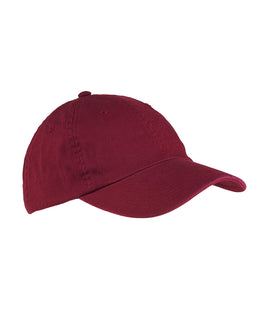Big Accessories Enzyme Washed Low Profile Cap BX005 | Maroon - Front